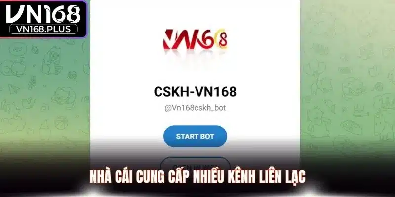 Nhà cái cung cấp nhiều kênh liên lạc